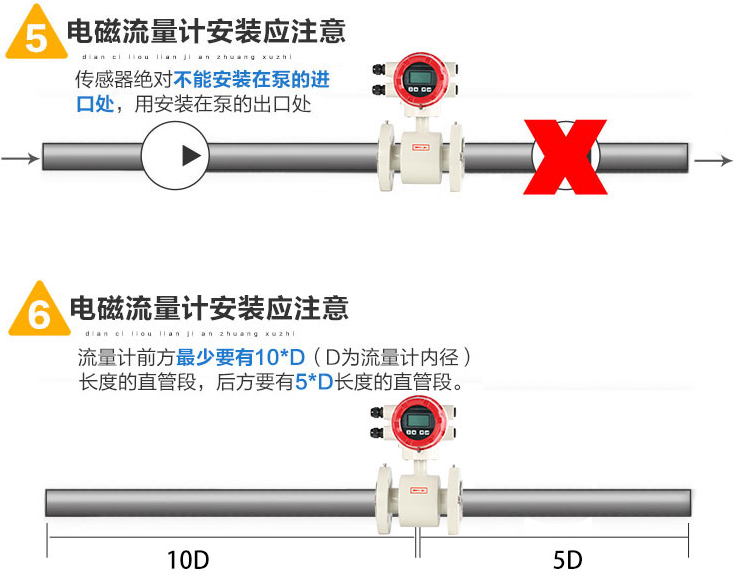 流量计安装位置的选择